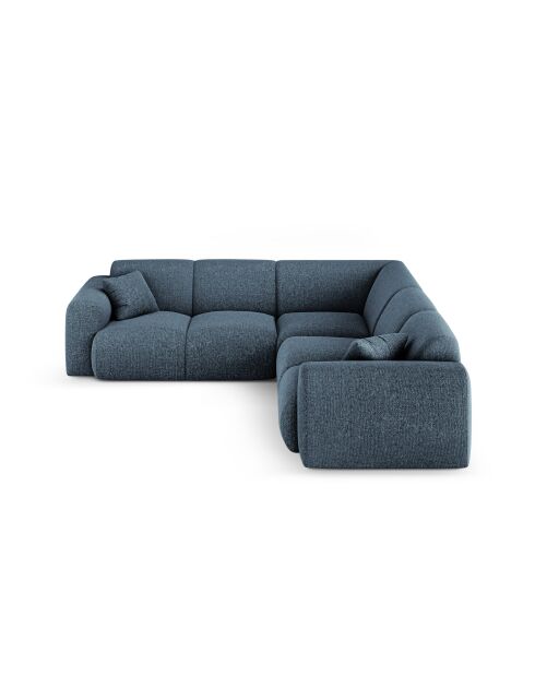 Nolio symmetrisches 5-Sitzer-Ecksofa Königsblau - 252x252x72 cm