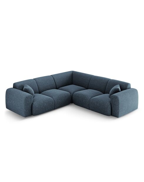 Nolio symmetrisches 5-Sitzer-Ecksofa Königsblau - 252x252x72 cm