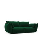 Canapé velours Matera 2 places vert bouteille - 180x110x85 cm