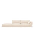 Matera 4-zits lichtbeige linkerbank - 264x110x85 cm