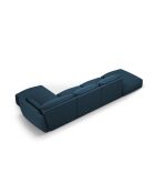 Divano angolare destro Matera blu royal a 5 posti - 364x171x85 cm