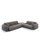 Nolio 4-zits grijze rechter hoekbank - 315x250x72 cm