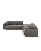 Nolio 4-zits grijze rechter hoekbank - 315x250x72 cm