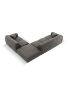 Nolio 4-zits grijze rechter hoekbank - 315x250x72 cm