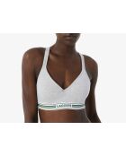Reggiseno IF8403 in cotone screziato argentato