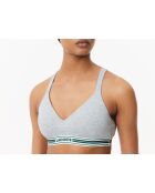 Reggiseno IF8403 in cotone screziato argentato
