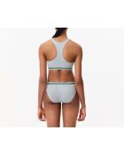 Reggiseno IF8403 in cotone screziato argentato