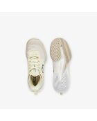 48SFA0097 Cremefarben/Hellgelbe Performance-Sneakers