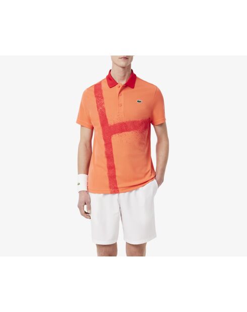 GH7413 weiße/mangofarbene Shorts
