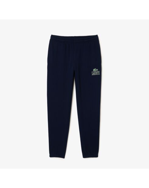 XH1211 marineblauwe katoenen joggingbroek