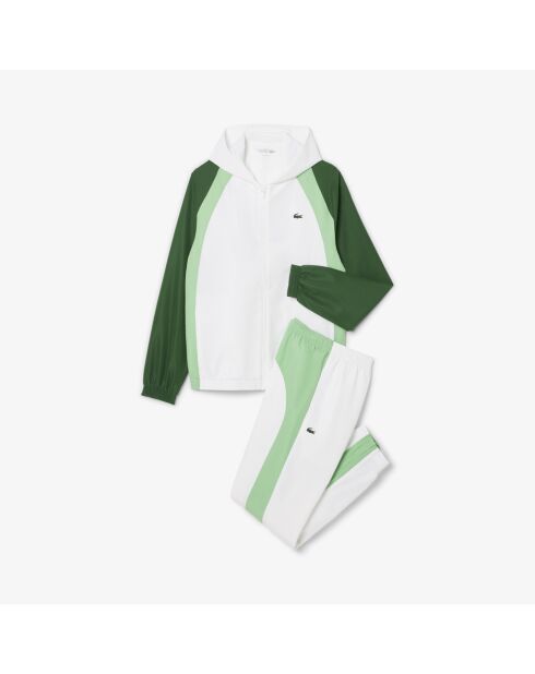 Ensemble de survêtement WH8980 blanc/liamone-vert