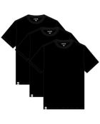 Set van 3 zwarte TH3451 katoenen T-shirts
