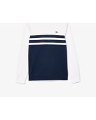 Sweatshirt SH7519 wit/marineblauw