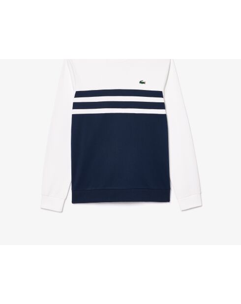 Sweatshirt SH7519 wit/marineblauw