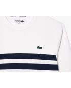 Sweatshirt SH7519 wit/marineblauw