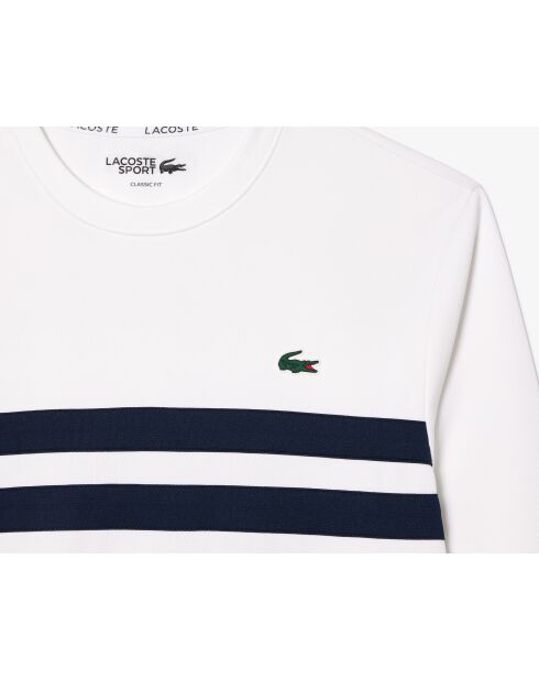 Sweatshirt SH7519 wit/marineblauw