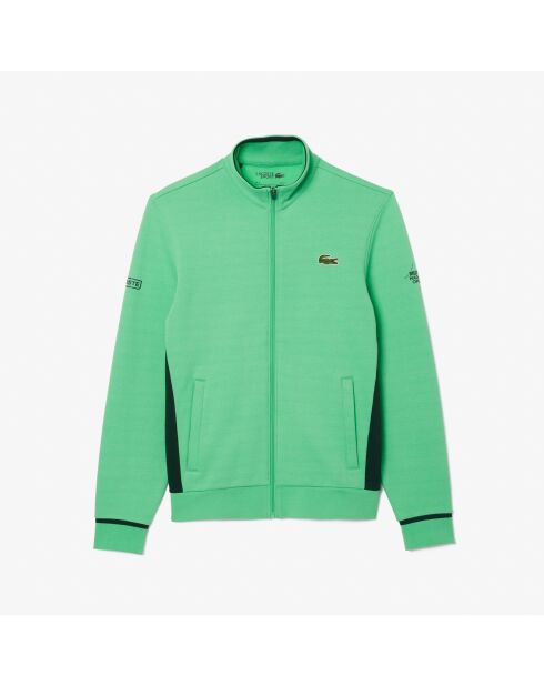 SH5195 sweatshirt met peppermint/enkelvoudige ritssluiting
