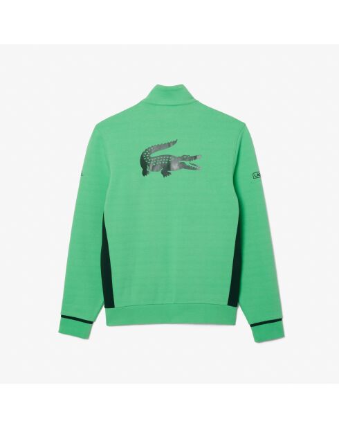 SH5195 sweatshirt met peppermint/enkelvoudige ritssluiting