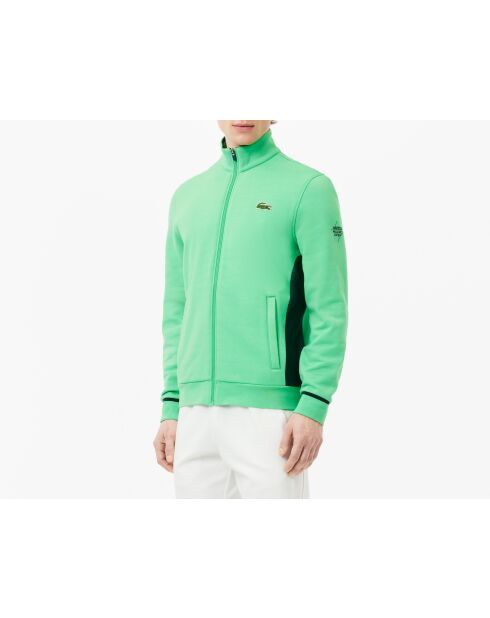 SH5195 sweatshirt met peppermint/enkelvoudige ritssluiting