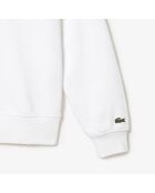 Sh5643 sweatshirt van wit katoen