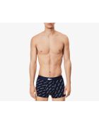 3er-Pack kurze Boxershorts 5H1774 marineblau/weiß-silber meliert