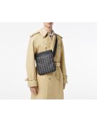 NH4260LX schwarze Schultertasche mit Palmendesign