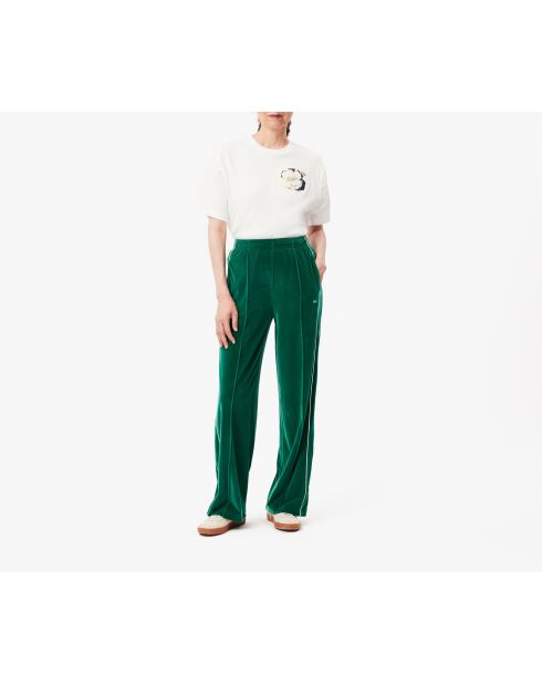 Pantalon de survêtement en velours XF2650 fluorine foncé/blanc