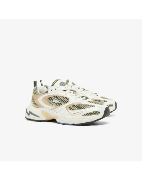 Athleisure 49SFA0025 Sneakers in hellem Khaki/Cremeweiß