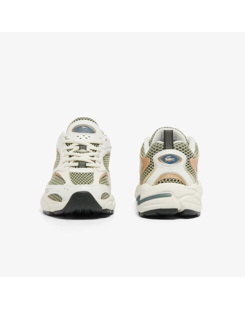 Athleisure 49SFA0025 Sneakers in hellem Khaki/Cremeweiß