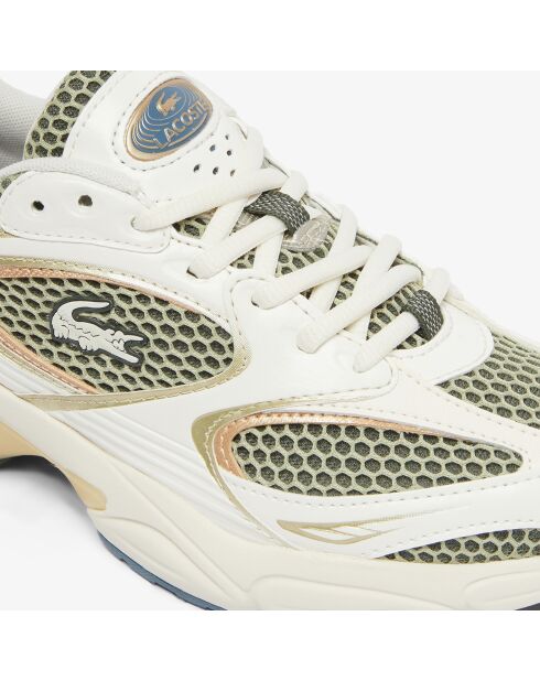 Athleisure 49SFA0025 Sneakers in hellem Khaki/Cremeweiß