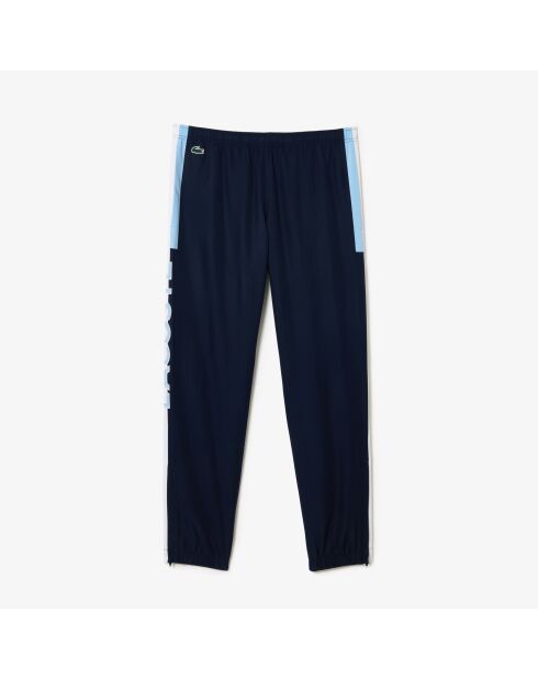 XH4861 marineblauw/witte joggingbroek met panorama