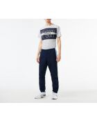XH4861 marineblauw/witte joggingbroek met panorama