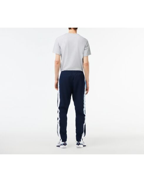 XH4861 marineblauw/witte joggingbroek met panorama