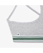 Reggiseno IF8403 in cotone screziato argentato