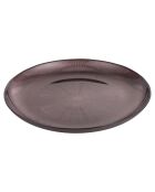 Sous-assiette en verre violet - D.33 cm