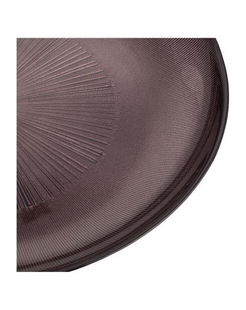 Sous-assiette en verre violet - D.33 cm