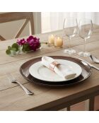 Sous-assiette en verre violet - D.33 cm