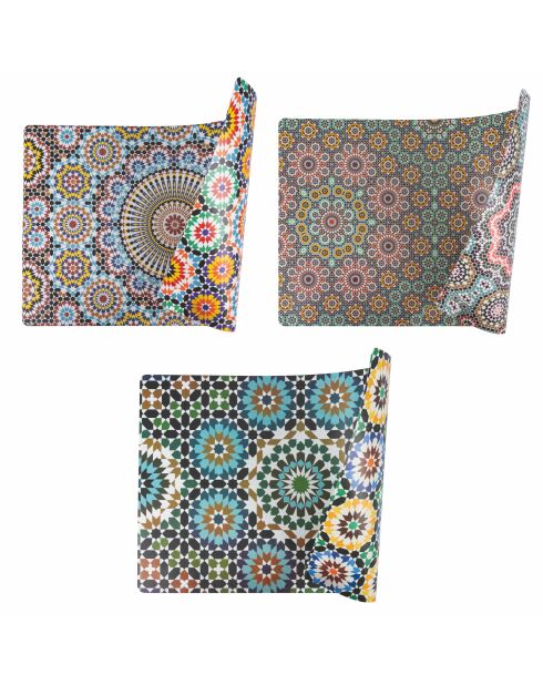 Set mit 6 verschiedenen Tischsets in Marrakesch, 45 x 30 cm