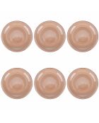 Lot de 6 assiettes à dîner plate 5 Toni teracotta - 2,5x27 cm