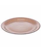 Lot de 6 assiettes à dîner plate 5 Toni teracotta - 2,5x27 cm