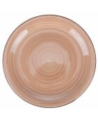 Lot de 6 assiettes à dîner plate 5 Toni teracotta - 2,5x27 cm