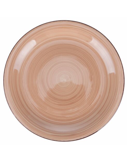 Lot de 6 assiettes à dîner plate 5 Toni teracotta - 2,5x27 cm