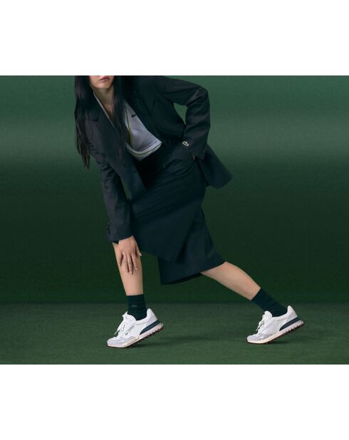 Baskets Athleisure 49SFA0002 off White/Dark Green