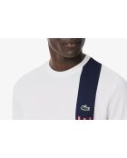 TH8938 weißes/marineblaues Grenadin-T-Shirt