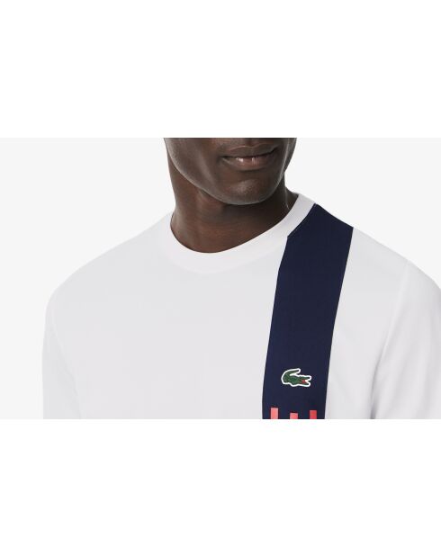 TH8938 weißes/marineblaues Grenadin-T-Shirt
