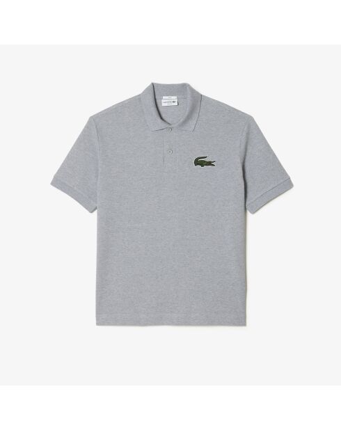 PH3922 Poloshirt aus silbermelierter Baumwolle