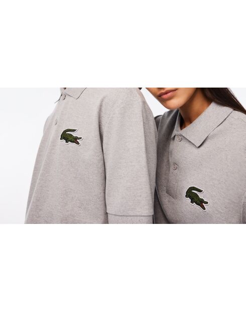 PH3922 Poloshirt aus silbermelierter Baumwolle