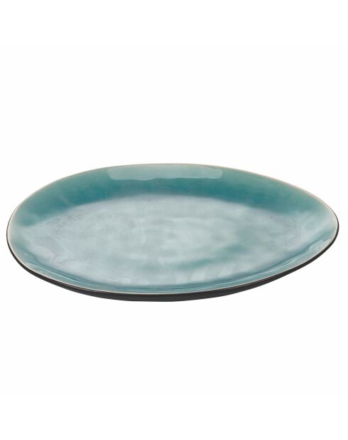 Lot de 6 assiettes à dîner The Market F turquoise - 2,4x28,5x24 cm