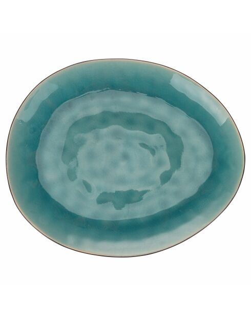 Lot de 6 assiettes à dîner The Market F turquoise - 2,4x28,5x24 cm