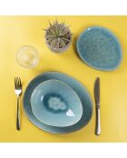 Lot de 6 assiettes à dîner The Market F turquoise - 2,4x28,5x24 cm